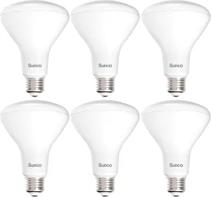 Sunco 6 Pack BR30 Light Bulbs LED, Recessed Can Light Bulbs, Indoor Flood Bulb, 850 LM, 11W (65W Equivalent), 4000K Cool White, Dimmable, E26 Base, for Home, Kitchen, Bedroom UL.