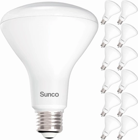 Sunco 12 Pack BR30 Light Bulbs LED, Recessed Can Light Bulbs, Indoor Flood Bulb, 850 LM, 11W (65W Equivalent), 3000K Warm White, Dimmable, E26 Base, for Home, Kitchen, Bedroom UL.