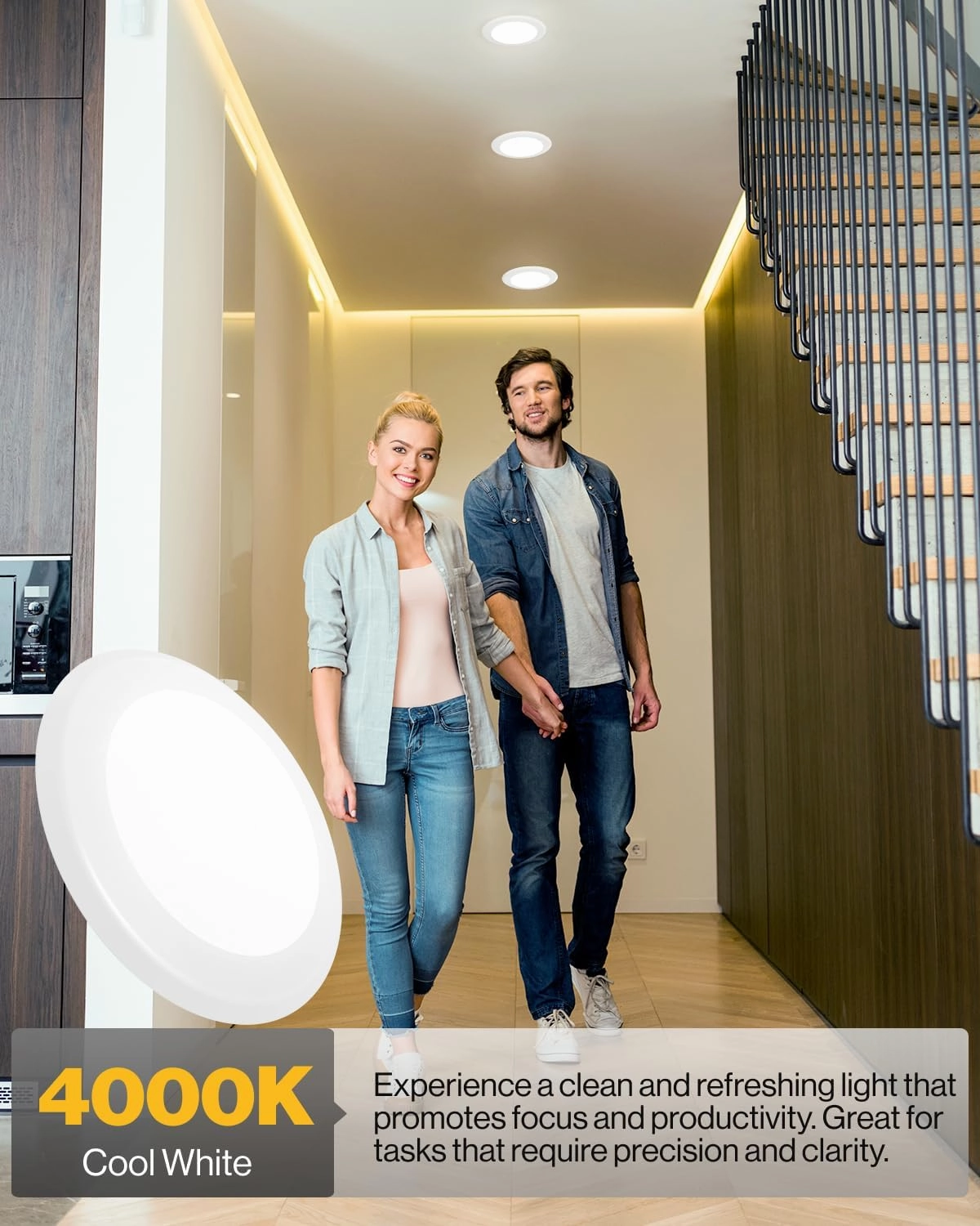 Sunco 24 Pack LED Disc Lights Ceiling 6 Inch, Flush Mount Disk Light, Recessed Can Lighting, 1050 LM, 15W (75W Equivalent), 4000K Cool White, Dimmable, Damp Rated ETL.