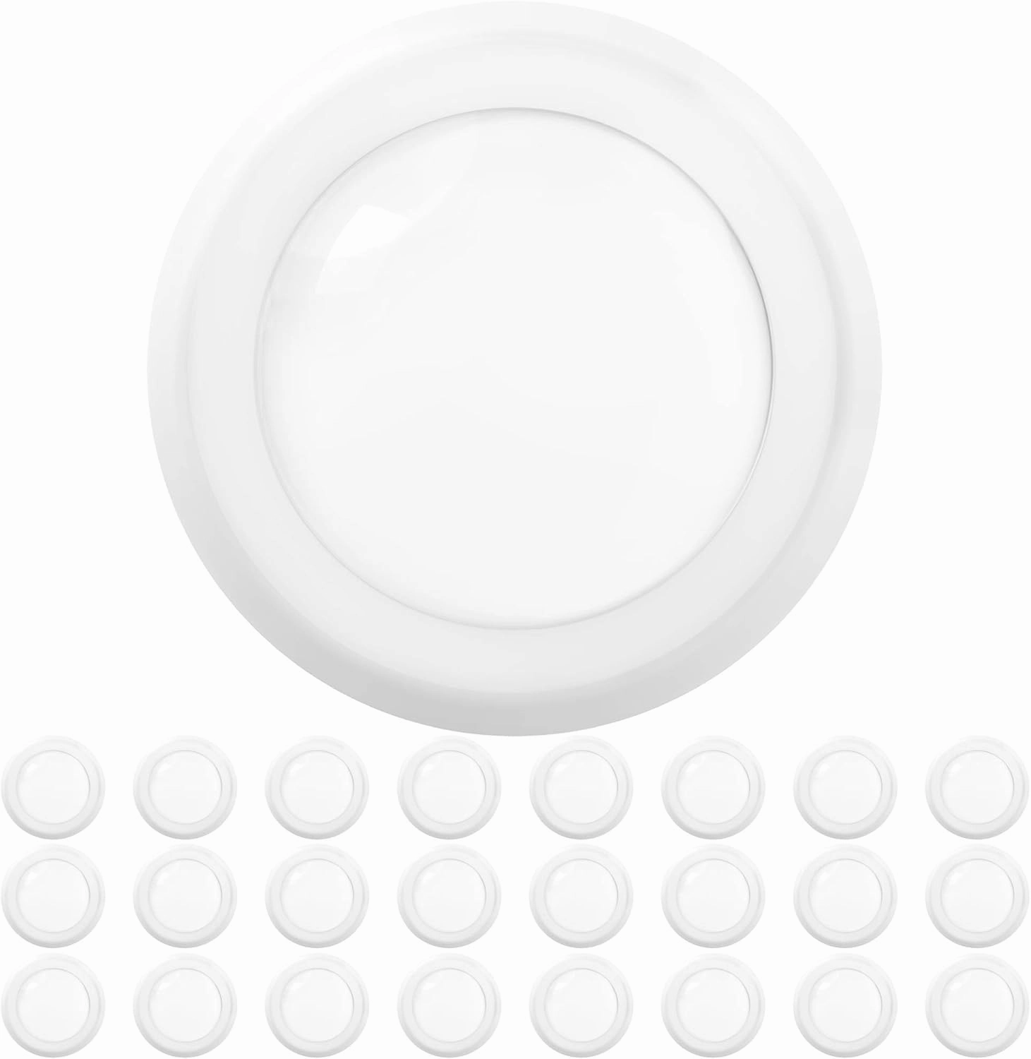 Sunco 24 Pack LED Disc Lights Ceiling 6 Inch, Flush Mount Disk Light, Recessed Can Lighting, 1050 LM, 15W (75W Equivalent), 4000K Cool White, Dimmable, Damp Rated ETL.