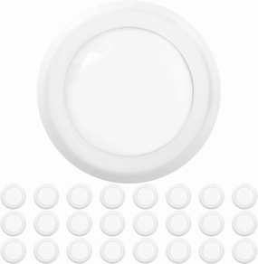 Sunco 24 Pack LED Disc Lights Ceiling 6 Inch, Flush Mount Disk Light, Recessed Can Lighting, 1050 LM, 15W (75W Equivalent), 4000K Cool White, Dimmable, Damp Rated ETL.