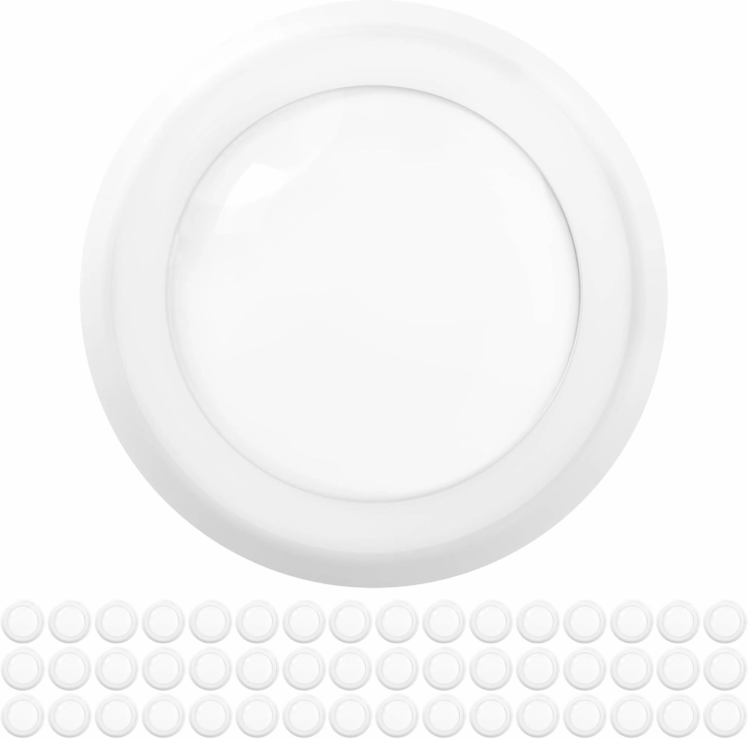 Sunco 48 Pack 5/6 Inch LED Disk Lights, Flush Mount Disc Recessed Ceiling Can Lighting, 1050 LM, 6000K Daylight Deluxe, Dimmable, 15W=75W, Damp Rated ETL