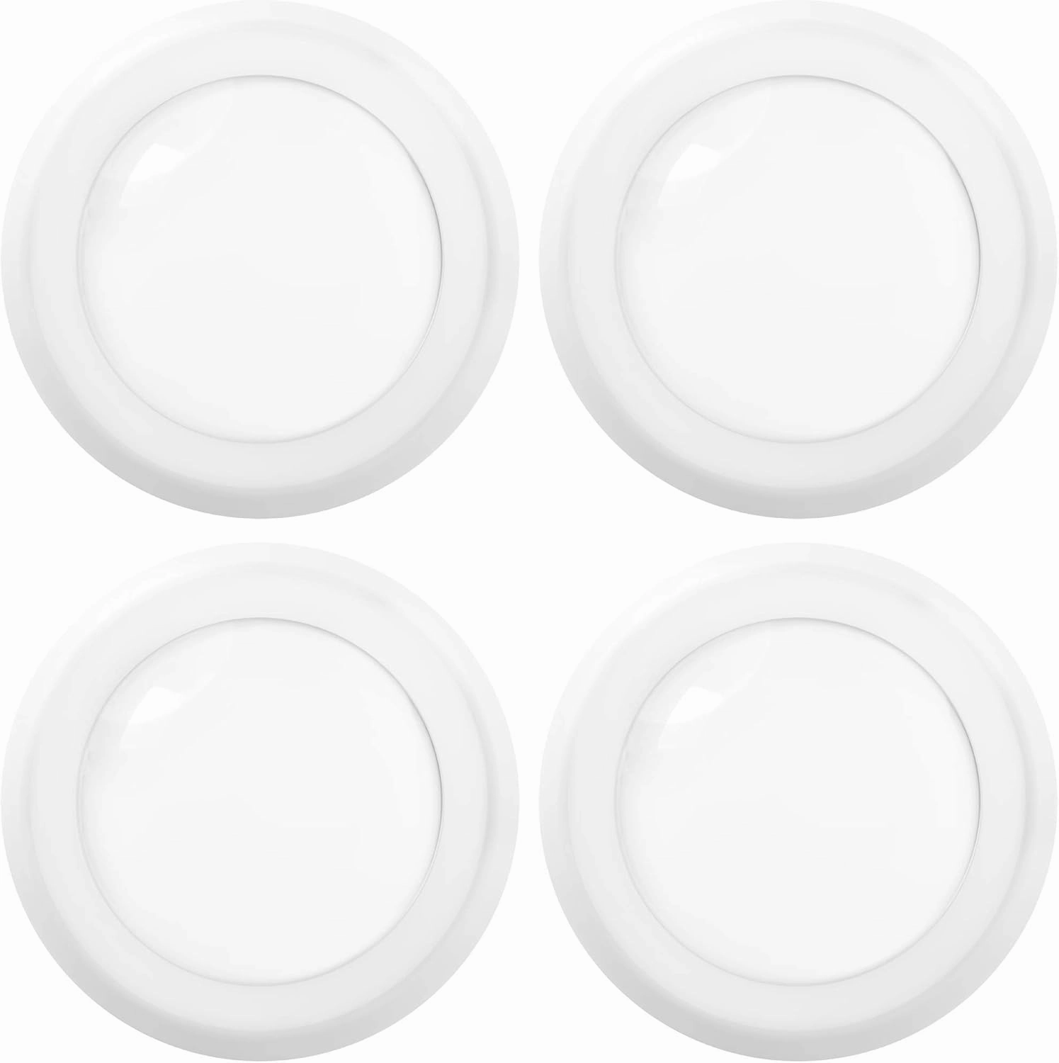 Sunco 5/6 Inch LED Disk Lights, Flush Mount Disc Recessed Ceiling Can Lighting, 1050 LM, 3000K Warm White, Dimmable, 15W=75W, Damp Rated ETL 4 Pack