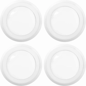 Sunco 5/6 Inch LED Disk Lights, Flush Mount Disc Recessed Ceiling Can Lighting, 1050 LM, 3000K Warm White, Dimmable, 15W=75W, Damp Rated ETL 4 Pack