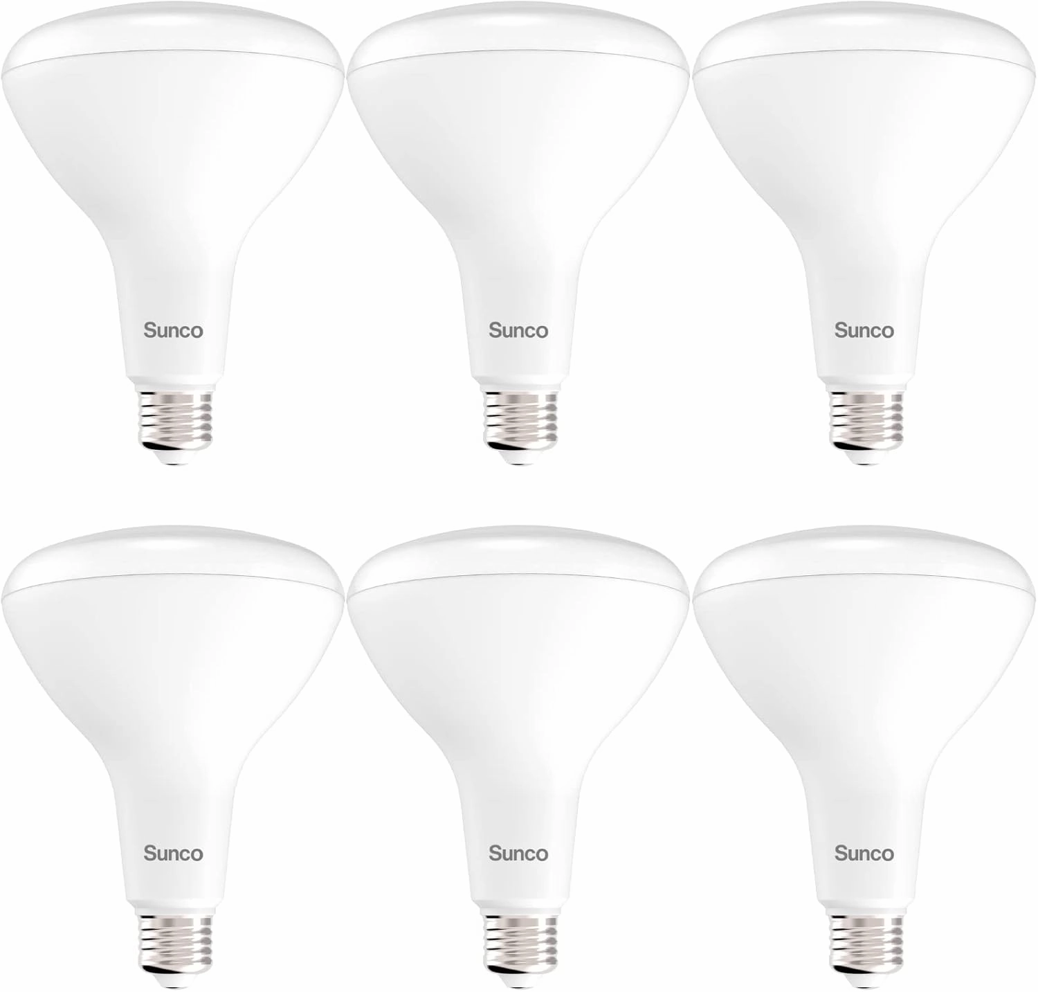 Sunco 6 Pack BR40 LED Light Bulbs, Indoor Flood Lights, Recessed Can Light Bulb, 1400 LM, 17W (100W Equivalent), 5000K Daylight, Dimmable, E26 Base, for Home, Bedroom, Kitchen UL