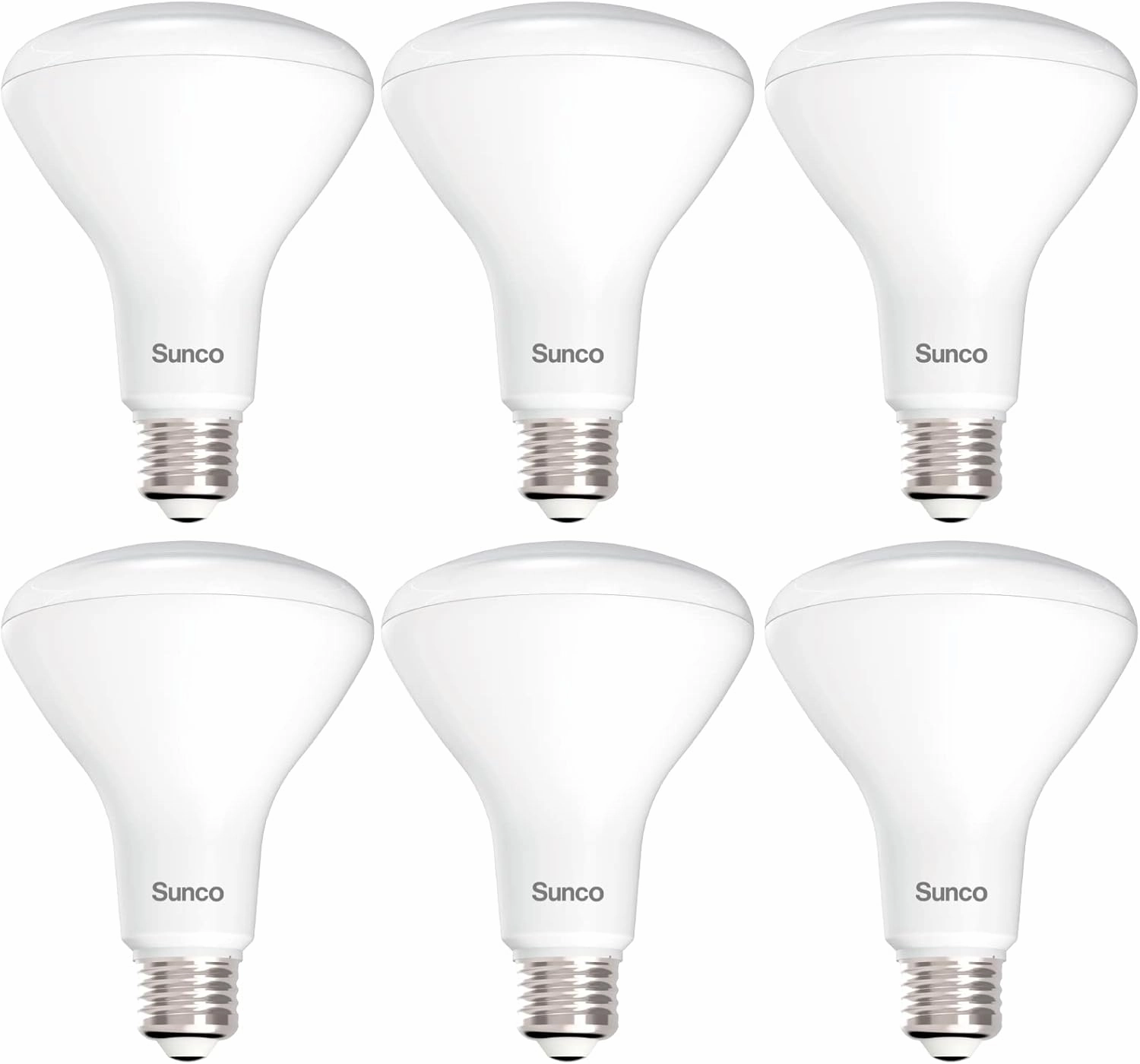 Sunco BR30 Light Bulb LED Indoor Flood Lights 3000K Warm White 850 Lumens, E26 Base, 25,000 Lifetime Hours, Interior Dimmable Recessed Can Light, 6 Pack, 11W Equivalent 90W.