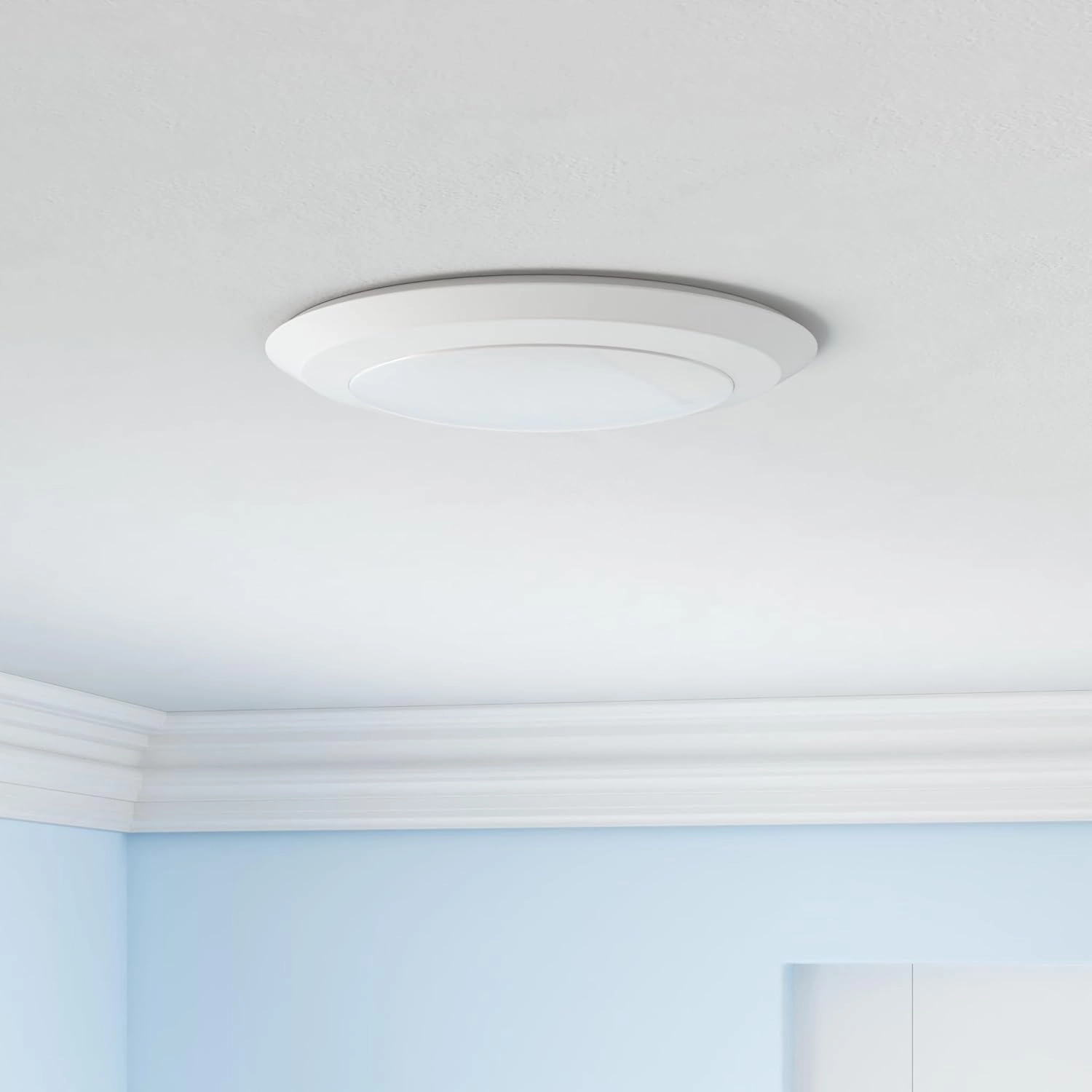 Sunco LED Disc Lights Ceiling 6 Inch, Flush Mount Disk Light, Recessed Can Lighting, 1050 LM, 15W (75W Equivalent), 4000K Cool White, Dimmable, Damp Rated ETL 4 Pack