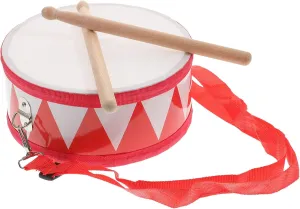 SUPVOX Kids Drum Wood Toy Drum Set with Carry Strap and Stick Kids Musical Instrument Toy Gift for Toddlers
