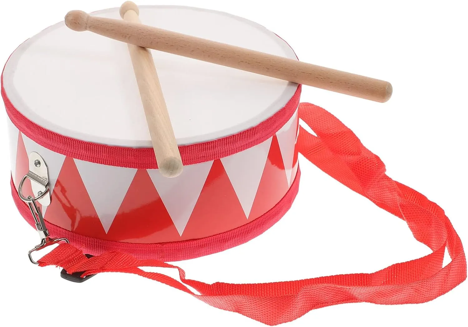 SUPVOX Kids Drum Wood Toy Drum Set with Carry Strap and Stick Kids Musical Instrument Toy Gift for Toddlers
