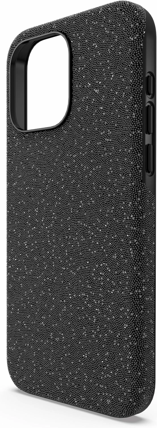 Swarovski High Smartphone Case for iPhone 15 Pro Max, Black Crystals, Part of The High Collection