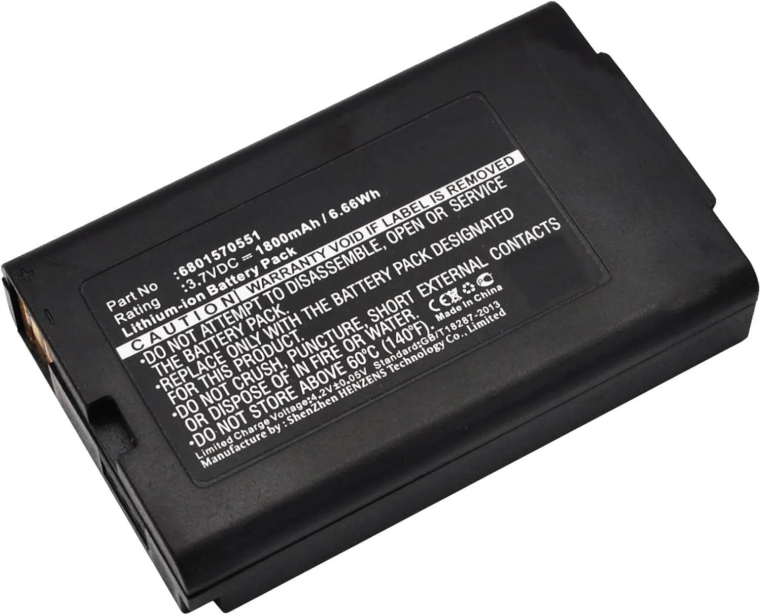 Synergy Digital Credit Card Reader Battery, Compatible with VECTRON Mobilepro 2 Credit Card Reader, (Li-ion, 3.7V, 1800mAh) Ultra High Capacity, Replacement for VECTRON B30 Battery