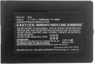 Synergy Digital Credit Card Reader Battery, Compatible with VECTRON Mobilepro III Credit Card Reader, (Li-Pol, 3.7V, 3000mAh) Ultra High Capacity, Replacement for VECTRON B60 Battery
