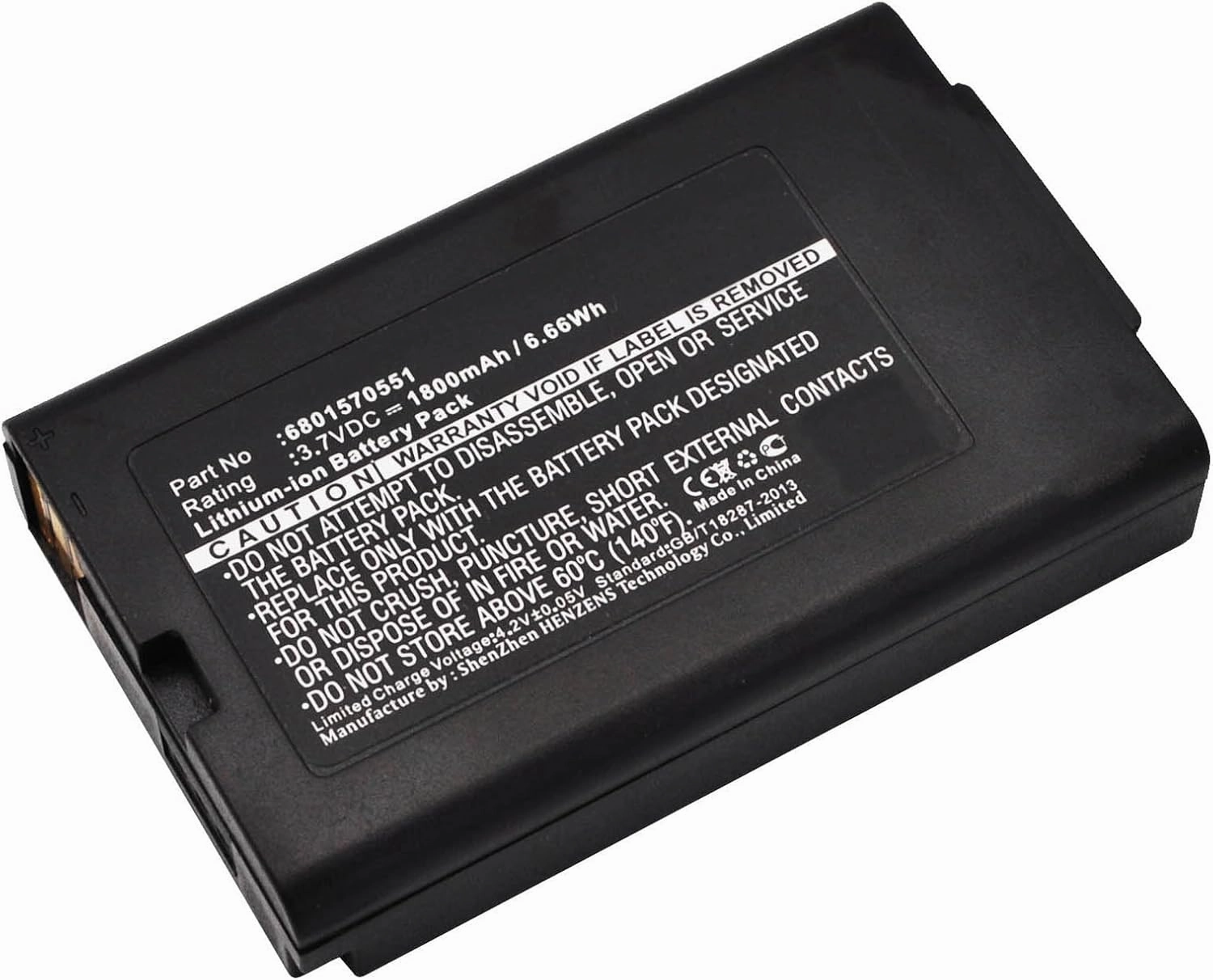 Synergy Digital Credit Card Reader Battery, Compatible with VECTRON Mobilepro Credit Card Reader, (Li-ion, 3.7V, 1800mAh) Ultra High Capacity, Replacement for VECTRON B30 Battery