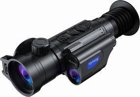 Sytong 384x288 Thermal Rifle Scope Monocular with Laser Rangefinder 1300 Yards 50Hz 12um LRF 35Lens 8X Zoom for Hunting Night Viewing with Ballistic Calculator OLED Image/Video Record