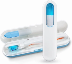 TAISHAN UV Toothbrush Case Sanitizer，Portable Rechargeable Travel Toothbrush Holder,Fits All Toothbrushes for Electric and Manual Toothbrushes,Safety Feature for Home and Travel