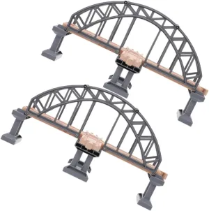 The Train Wooden Toys Track Expansion Set DIY Train Tracks with Bridge Accessory