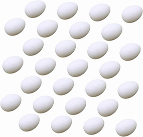 TOYANDONA 28pcs Simulation Pigeon Eggs DIY Decorative for Bird Nesting Durable Realistic Design for Pigeon Domestication