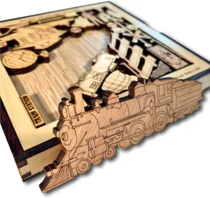 Train Heritage - Railroad Brain Teaser Puzzle by Creative Crafthouse