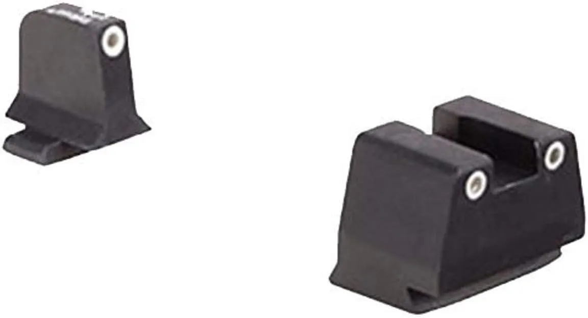 Trijicon FN203-C-600942 Bright & Tough Night Sight Suppressor Set, Fnh Models FNX-45 & Fnp-45, White Front/Rear with Green Lamps