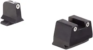 Trijicon FN203-C-600942 Bright & Tough Night Sight Suppressor Set, Fnh Models FNX-45 & Fnp-45, White Front/Rear with Green Lamps