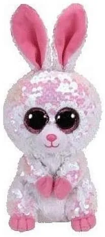 TY - Flippables Small-Plush Sequins Bonnie The Rabbit 15 cm, TY36678, Multi-Colour