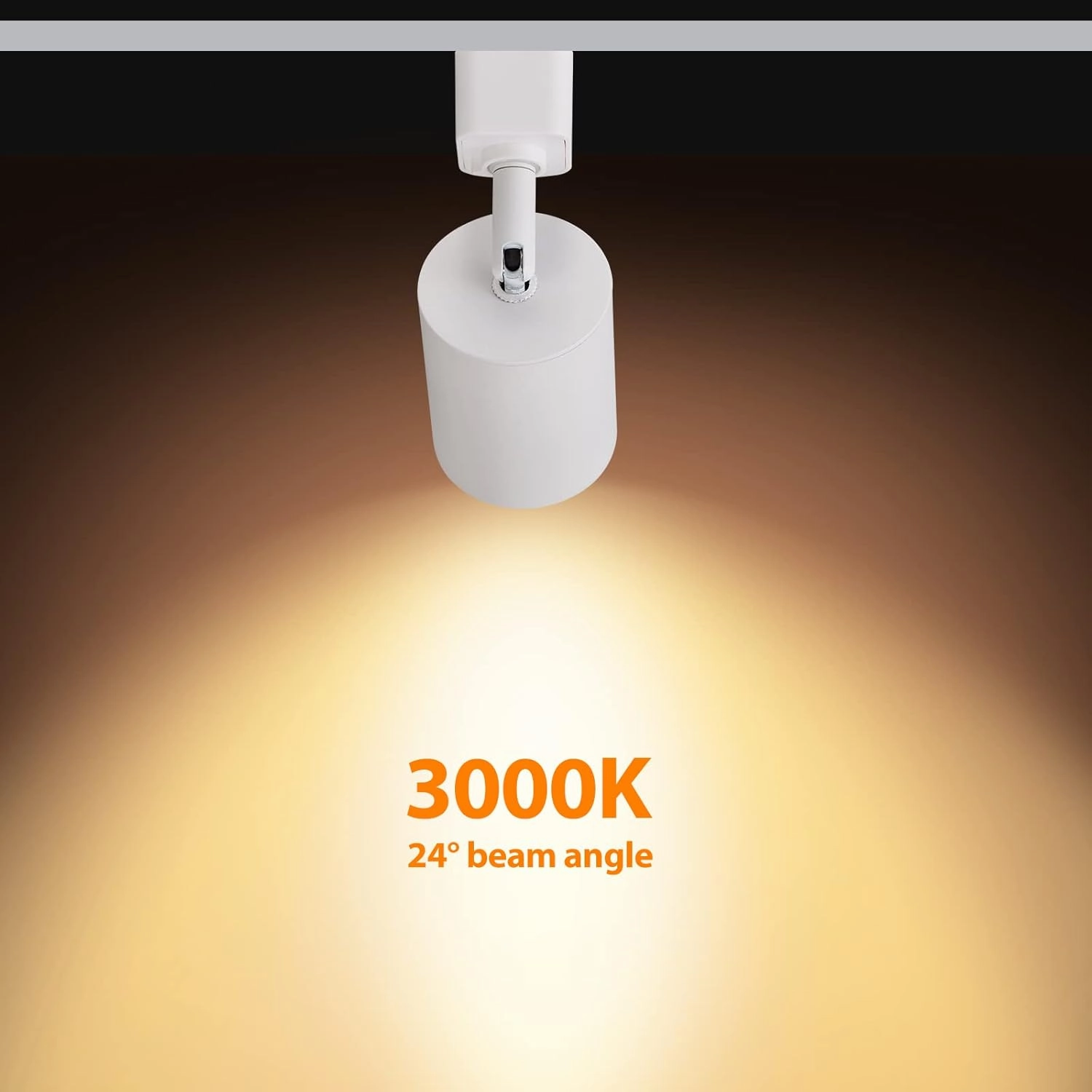 VANoopee 6-Light LED Track Lighting Kit with 6.6FT H Type Track Rails, Dimmable Track Light Heads Bright Ceiling Spotlight Fixture for Kitchen Accent Art, 3000K Warm White, No Flicker 10W 800lm White