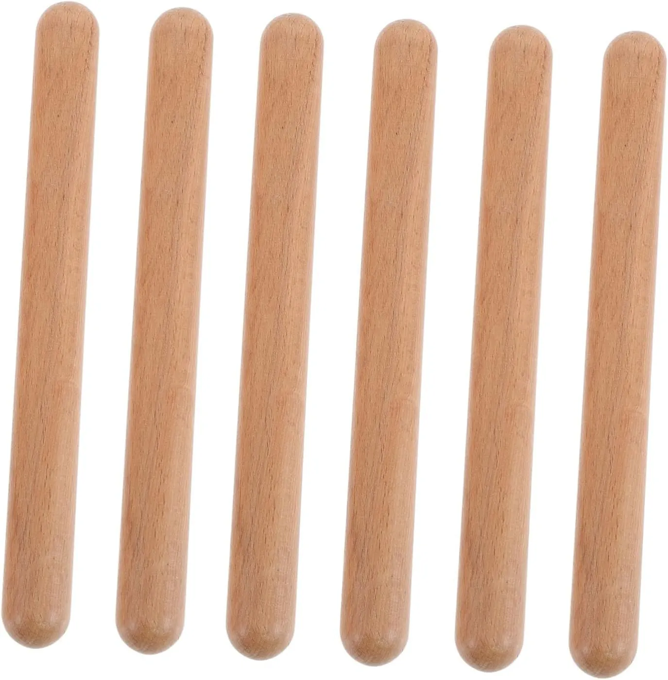 VICASKY 3 Pairs Rhythm Stick Instrument Sticks Wood Wooden