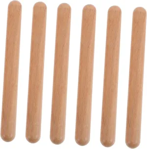 VICASKY 3 Pairs Rhythm Stick Instrument Sticks Wood Wooden
