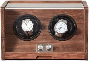 Watch Case Watch Shaker Storage Box With Transparent Cover,Wooden Watch Box Jewelry Box, Retro Simple Storage Case Watch Box (Color : A, Size : 2 epitope)