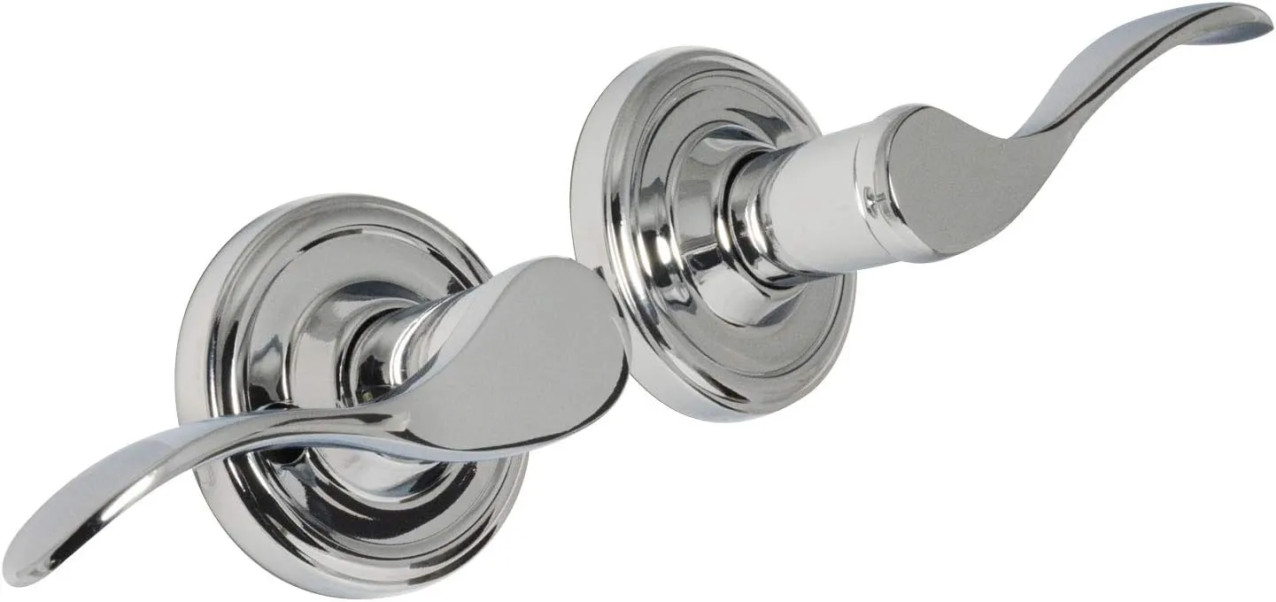 Weslock Right Handed Bordeau Lever Bed/Bath Set - Traditionale Collection - R0610U6U6SL20 - Bright Chrome
