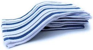 Williams-Sonoma Classic Stripe Kitchen Dish Towels, Set of 4 (Bright Blue)