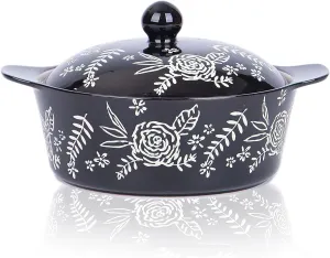 Wisenvoy Casserole Dish With Lid Casserole Dishes For Oven Baking Dishes For Oven Ceramic Pots Baking Dish