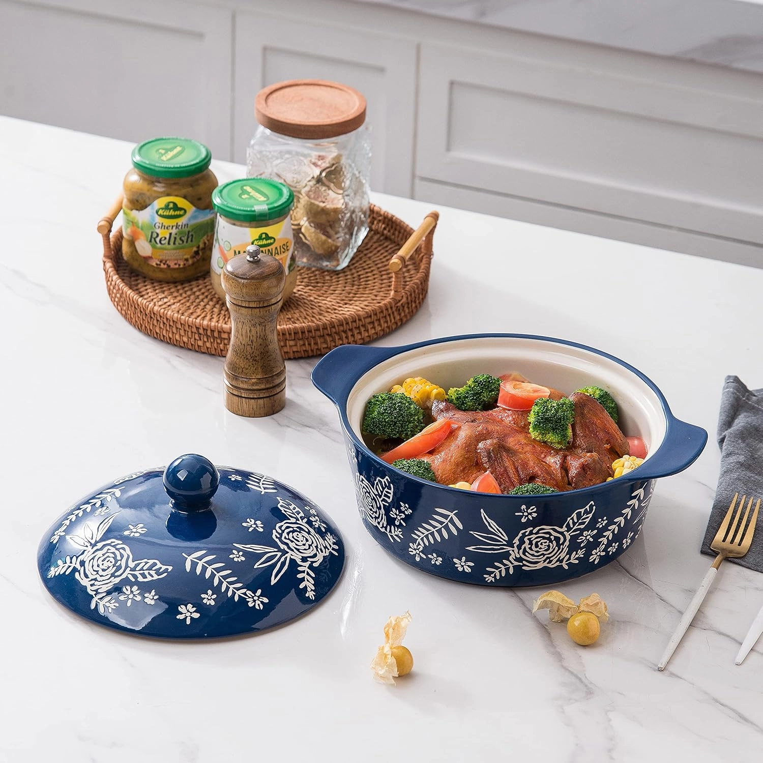 Wisenvoy Casserole Dish With Lid Casserole Dishes For Oven Baking Dishes For Oven Ceramic Baking Dish
