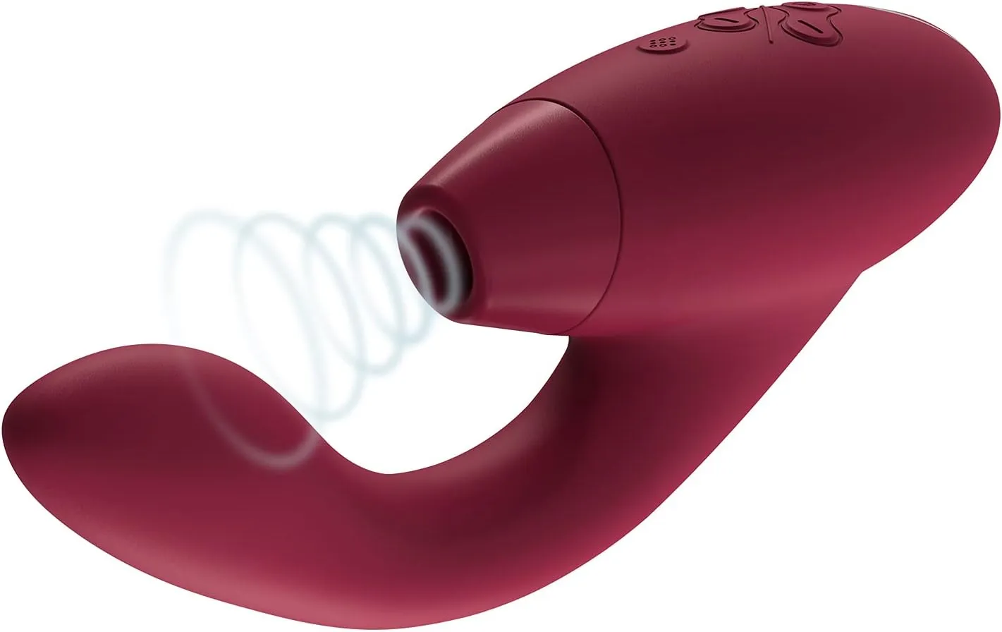 Womanizer Duo 1 Clitoris Sucking Vibrator for Women | Vibrating Suction Adult Sex Toy | Clitoral & G spot Stimulator | Dildo Clit Sucker | Rabbit Vibrator 12 Intensity Levels | Waterproof | Bordeaux