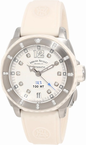 Women's 9613C-AG-G9615B SL5 Sporty Automatic Stainless Steel with Diamonds Watch