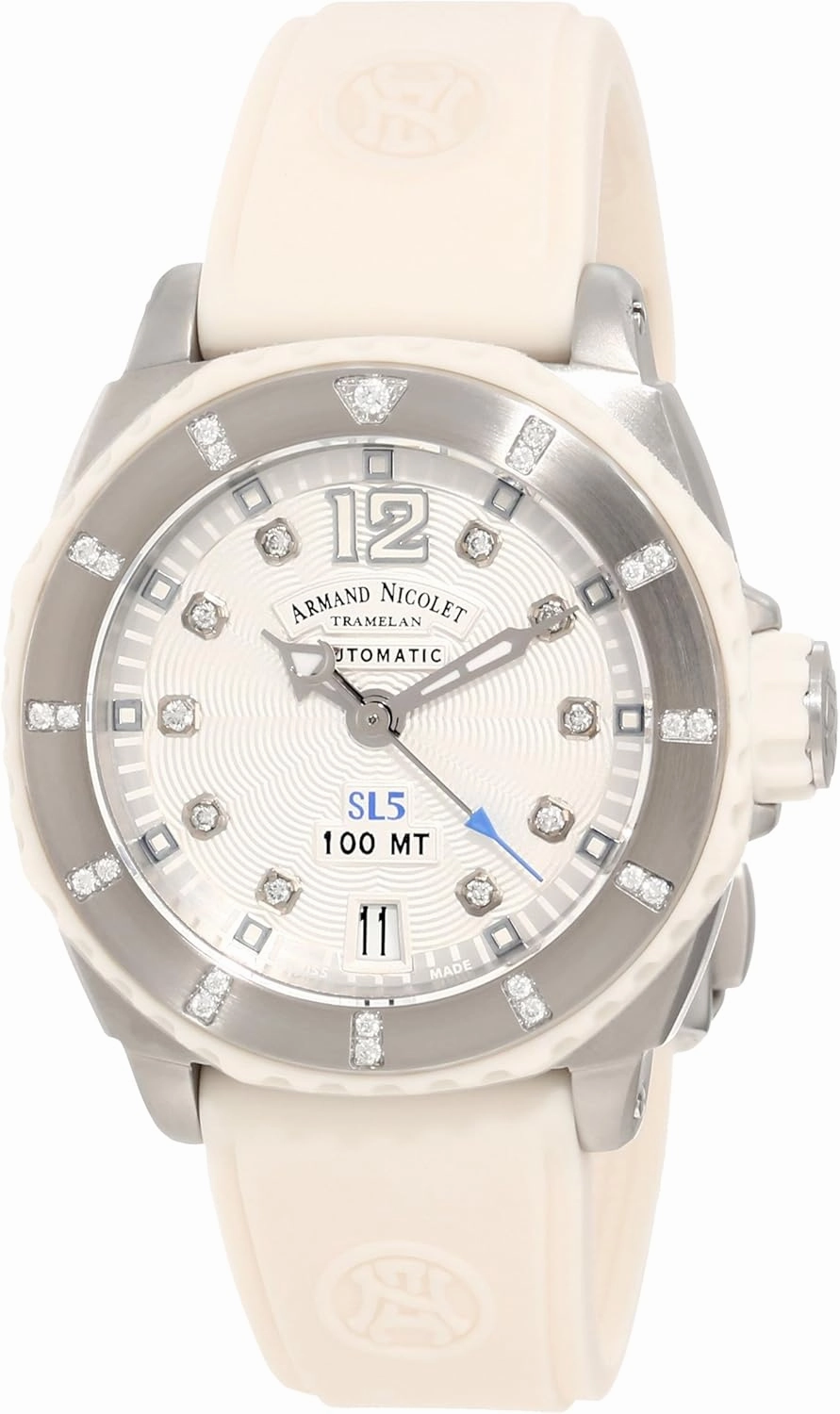 Women's 9613C-AG-G9615B SL5 Sporty Automatic Stainless Steel with Diamonds Watch