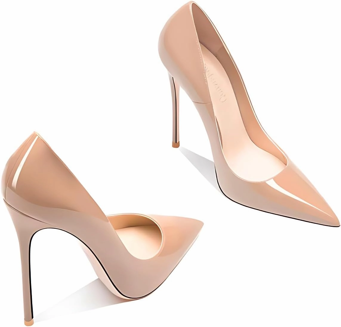 Women's Pointed Toe Shallow Stiletto Heels 4.7 Inch Pumps Wedding Party Banquet Shoes