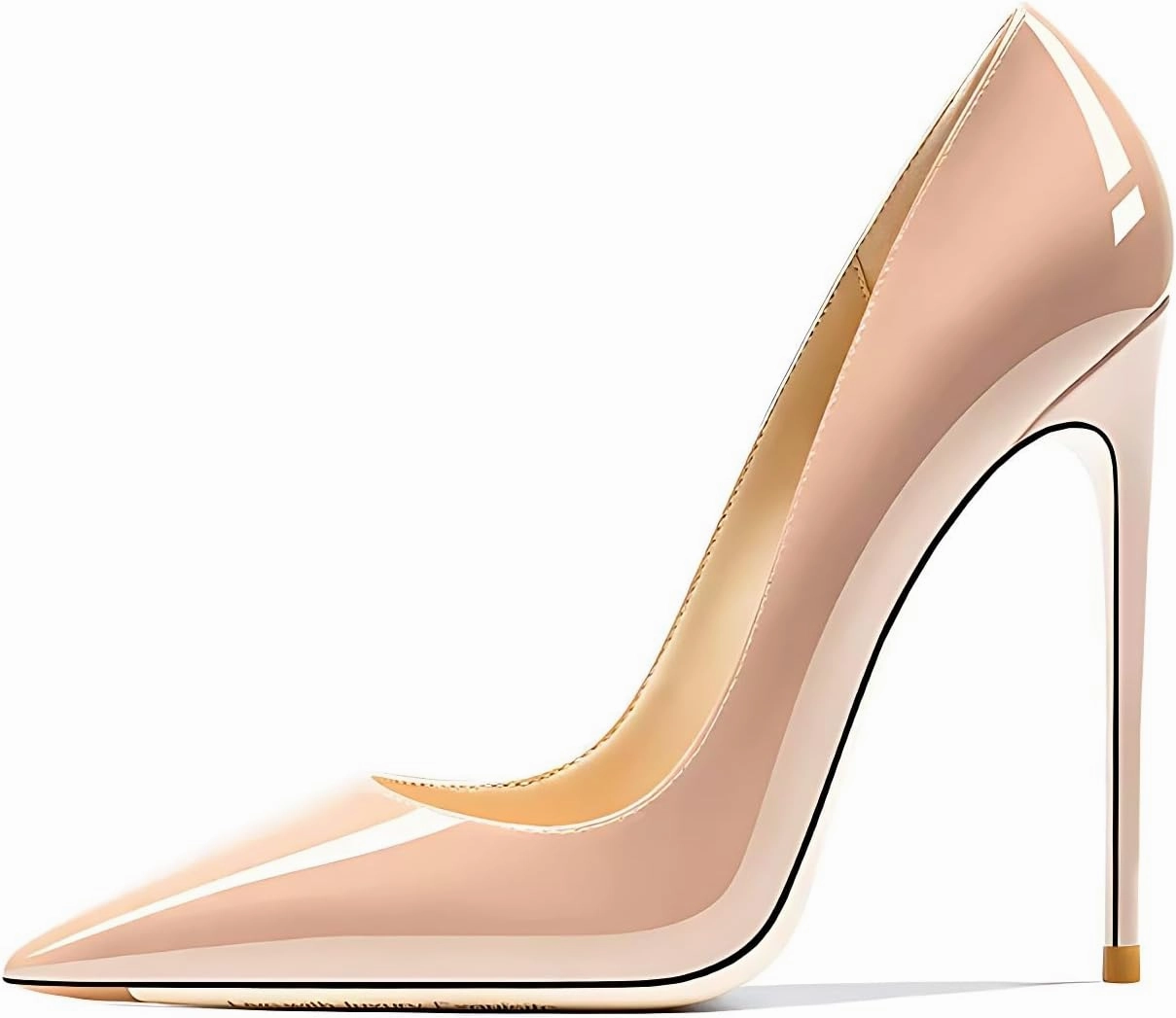Women's Pointed Toe Shallow Stiletto Heels 4.7 Inch Pumps Wedding Party Banquet Shoes