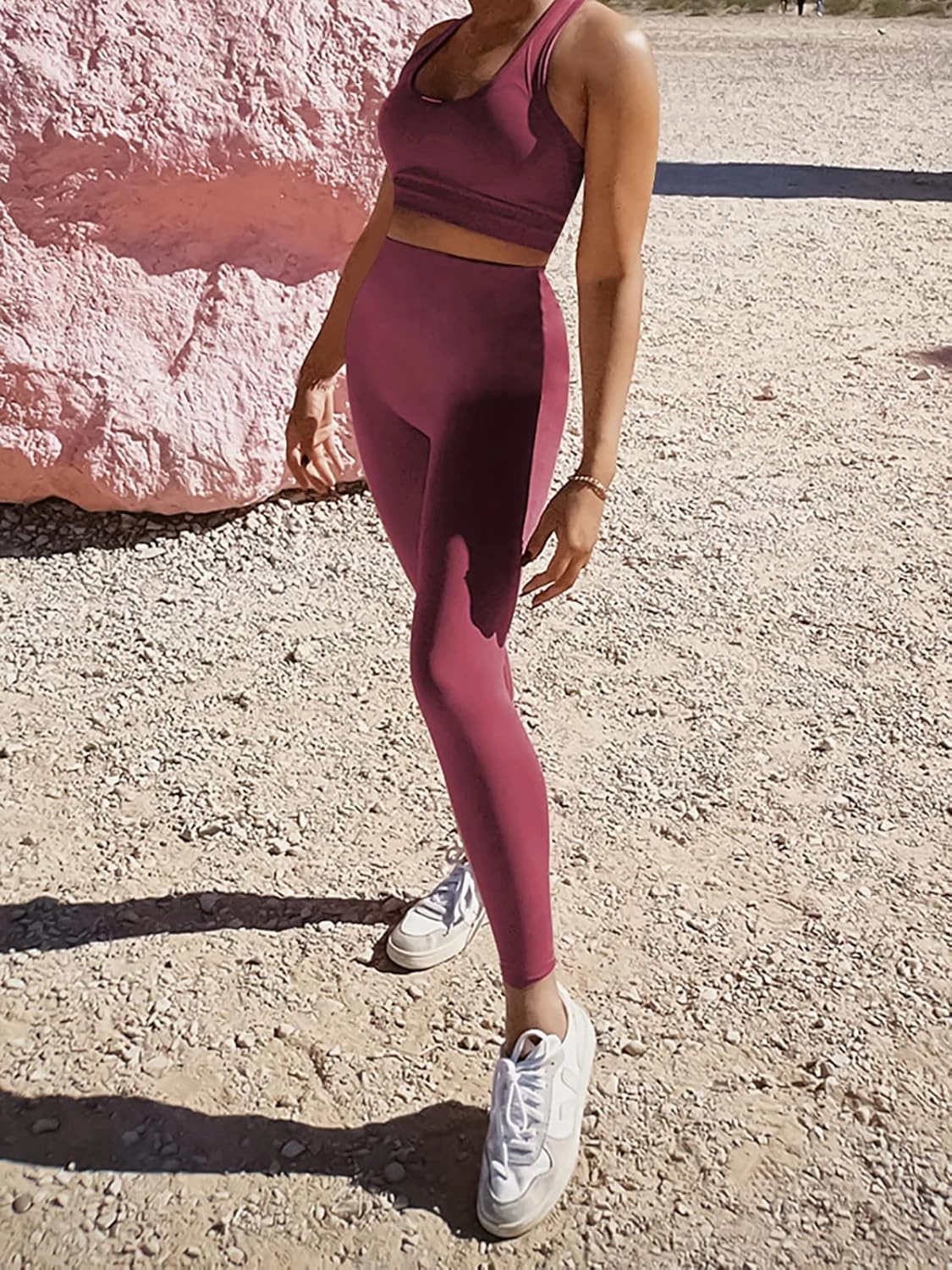 Women’s Yoga Outfits 2 piece Set Workout Tracksuits Sports Bra High Waist Legging Active Wear Athletic Clothing Set