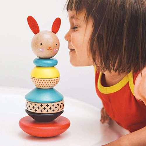 Wooden Bunny Stacking Toy for Kids