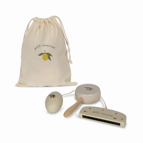 wooden music set lemon - lemon