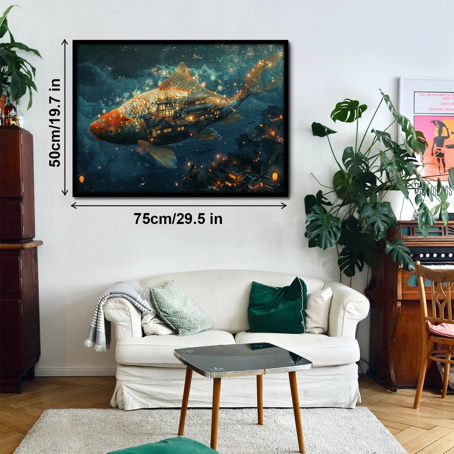 Wooden Puzzles for Adults Fish Wooden Jigsaw Puzzles 24/500/1000pcs Irregular Wood Puzzles Creative for Adults and Kids Family Game