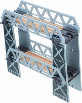 Wooden Train Bridge Model for Detachable Track Accessory Compatible with Major Train Enhances Creative Layouts Promotes Learning and Fun