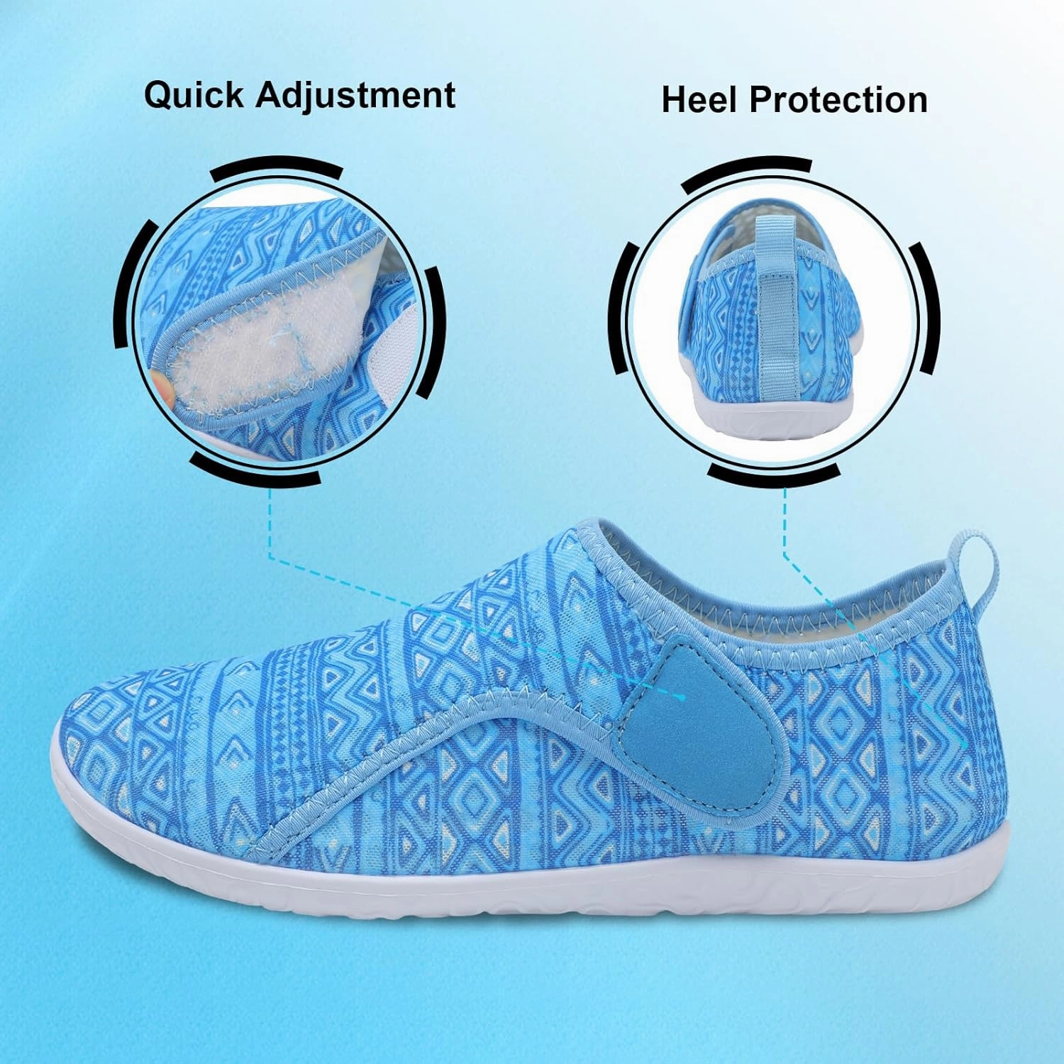 XIHALOOK Water Shoes for Women Men Quick Dry Lightweight Aqua Barefoot for Beach Swim Pool Surf Yoga Sports