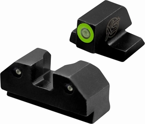 XS Sights R3D Tritium Night Sight for Canik TP9, Front and Rear Glow in The Dark Tritium for Tactical Applications (Green, Canik TP9)