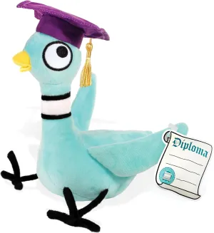 YOTTOY Mo Willems Collection | The Pigeon Graduation Stuffed Animal Plush Toy–6.5”