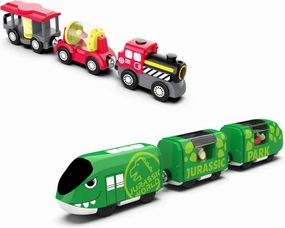 Z MAYABBO Train Toys Battery Operated Train, Compatible with Thomas, Brio, HO Scale, 3 